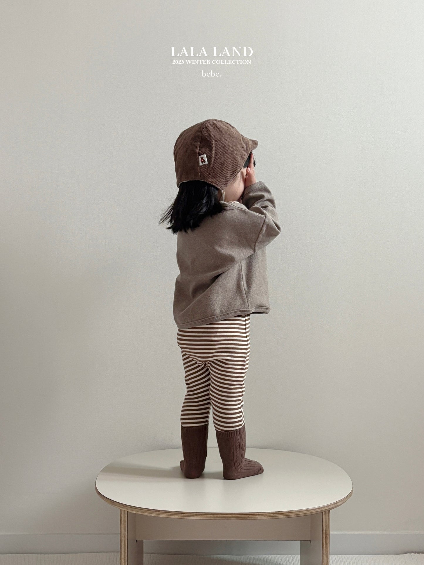 Bebe Cocoa Stripe Leggings