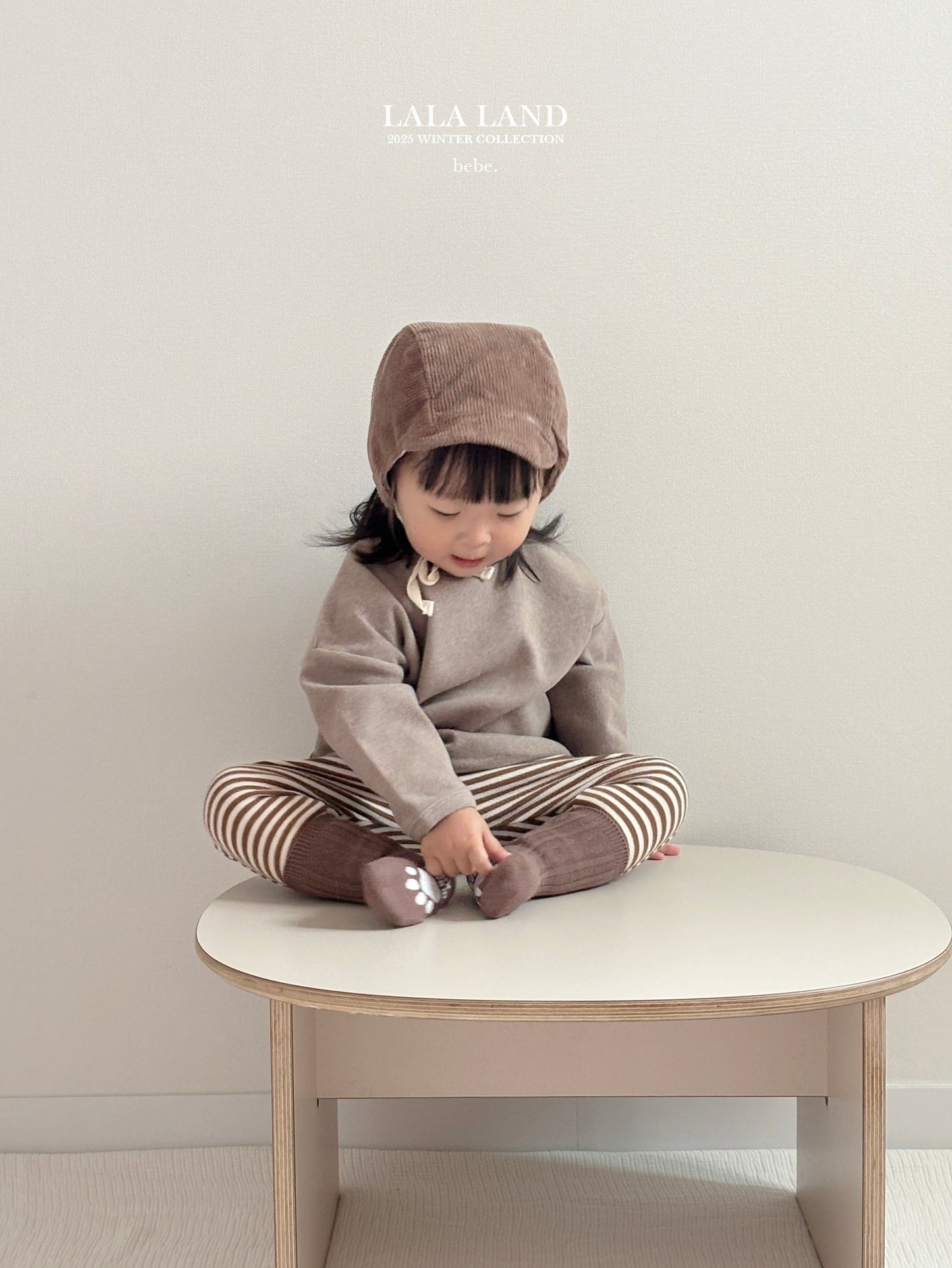 Corduroy Fleece Bonnet