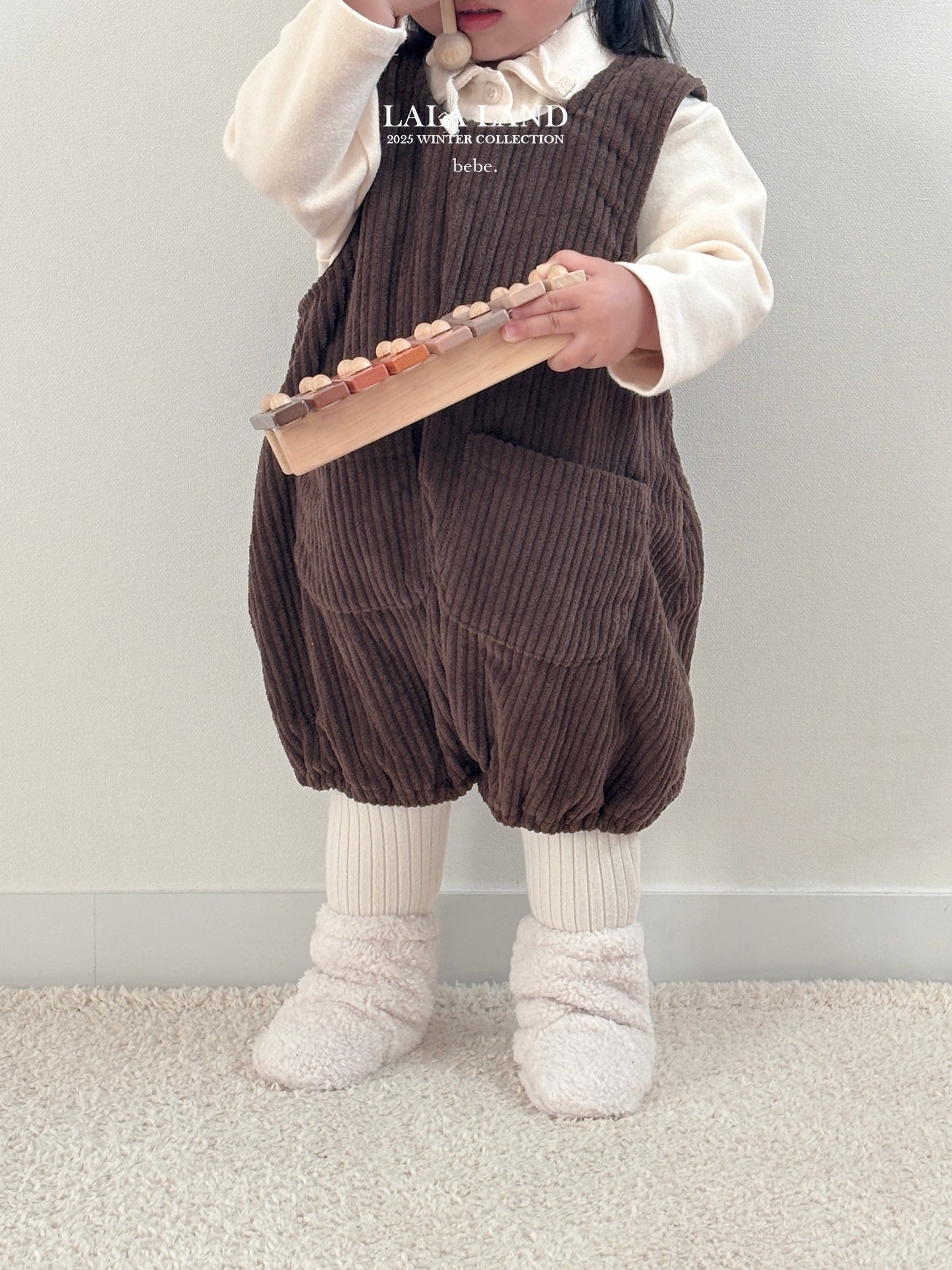 Corduroy Fleece Romper