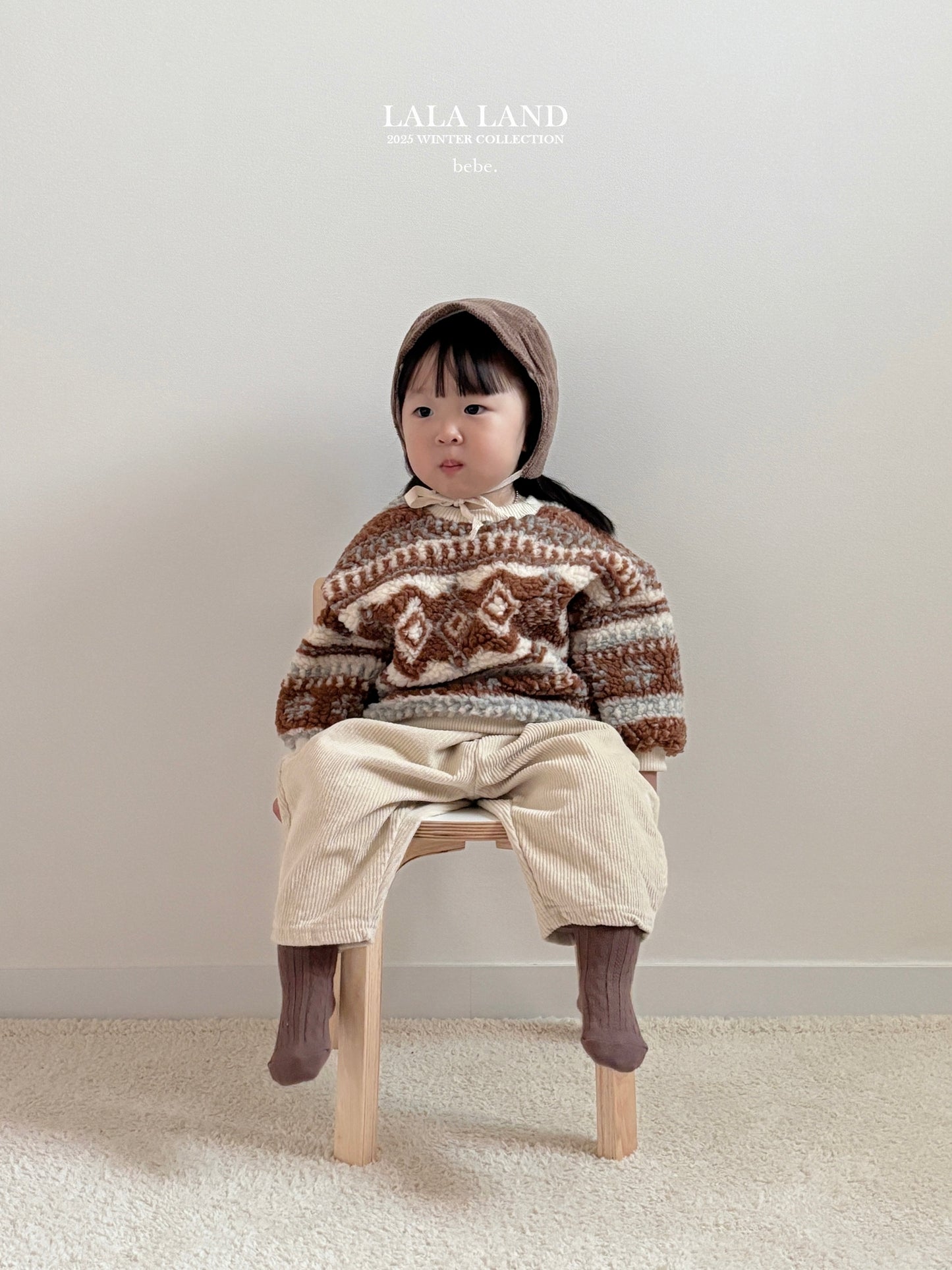 Corduroy Fleece Bonnet