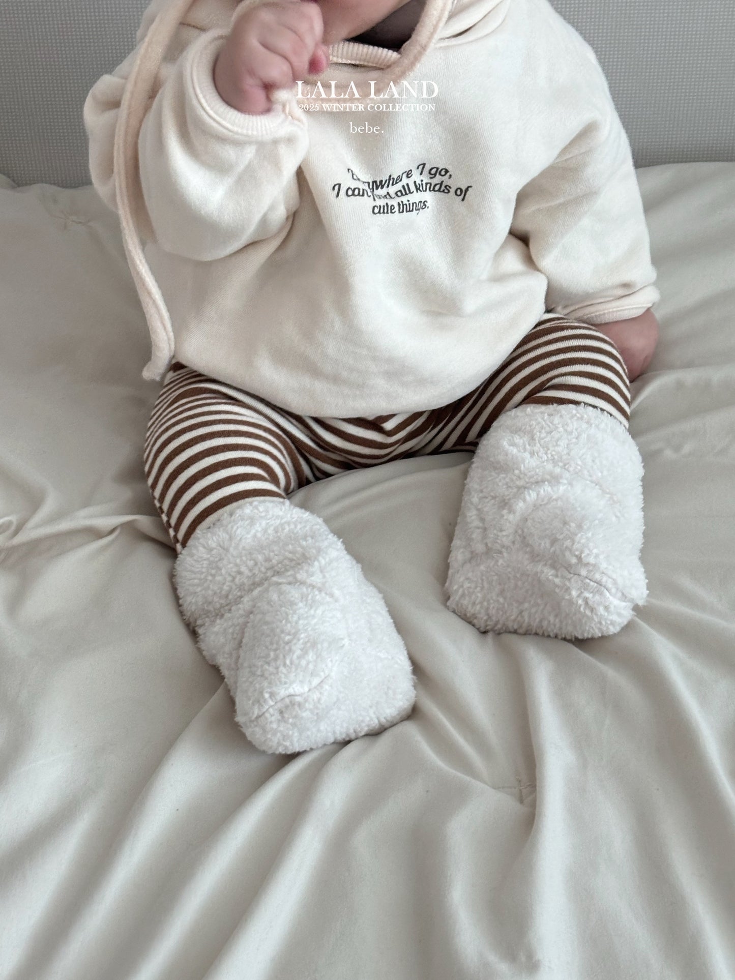 Bebe Cocoa Stripe Leggings