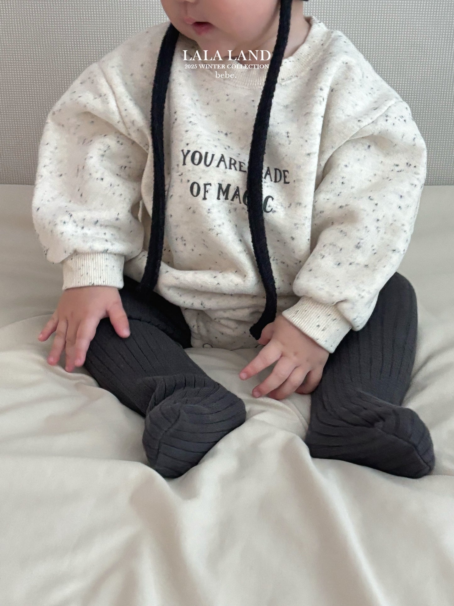 Bebe Knit Ribbed Warm Leggings