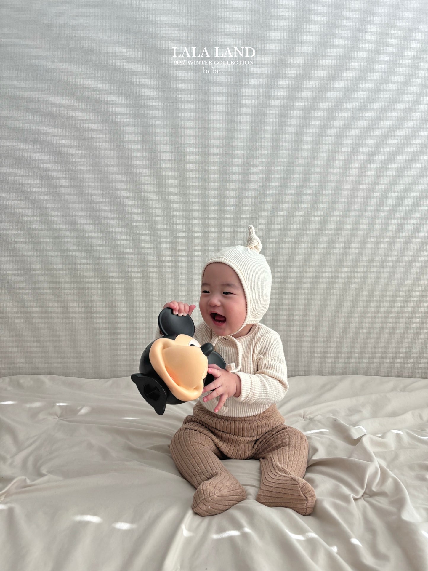 Bebe Peach Ribbed Tee