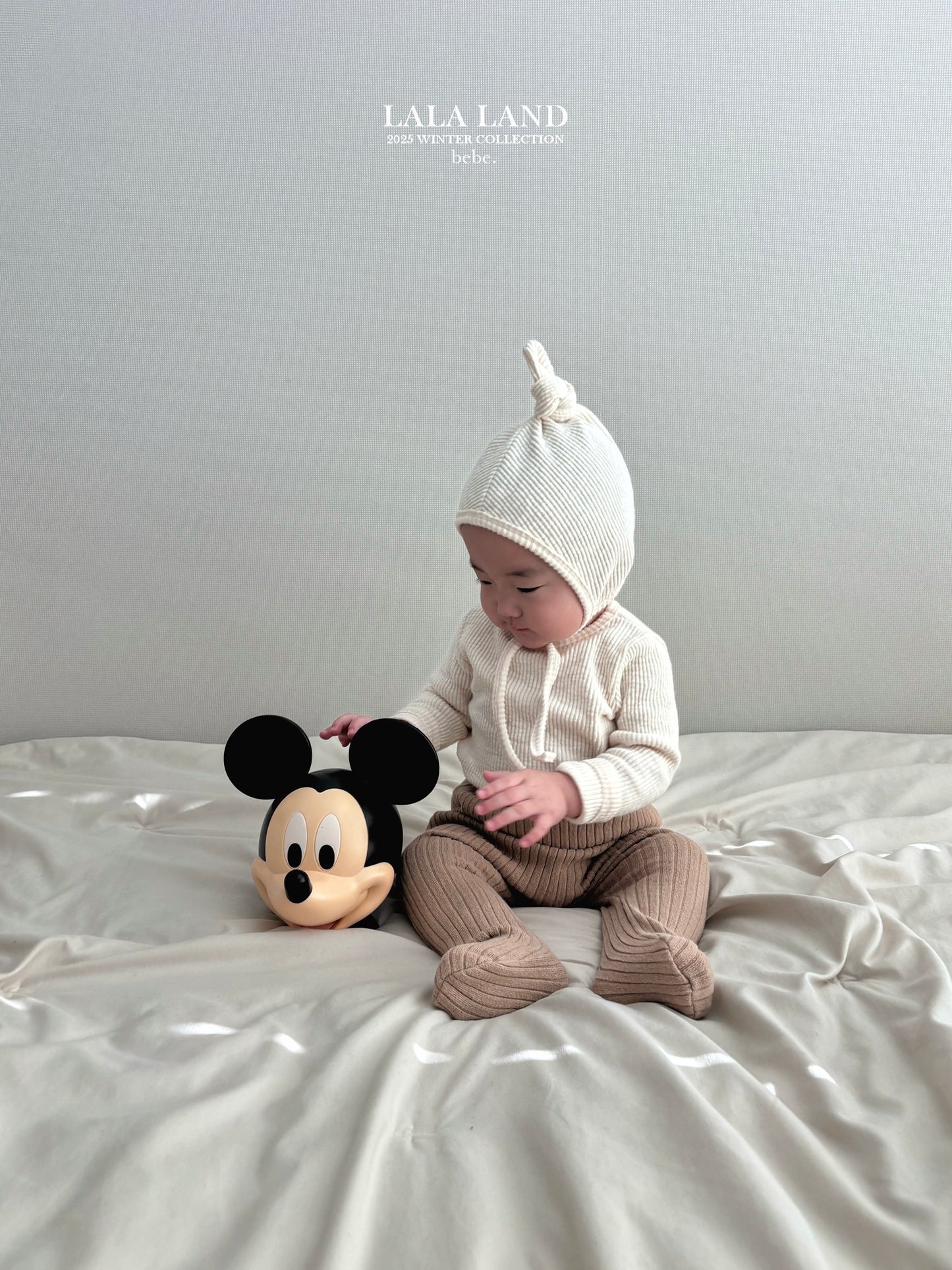 Bebe Peach Ribbed Tee