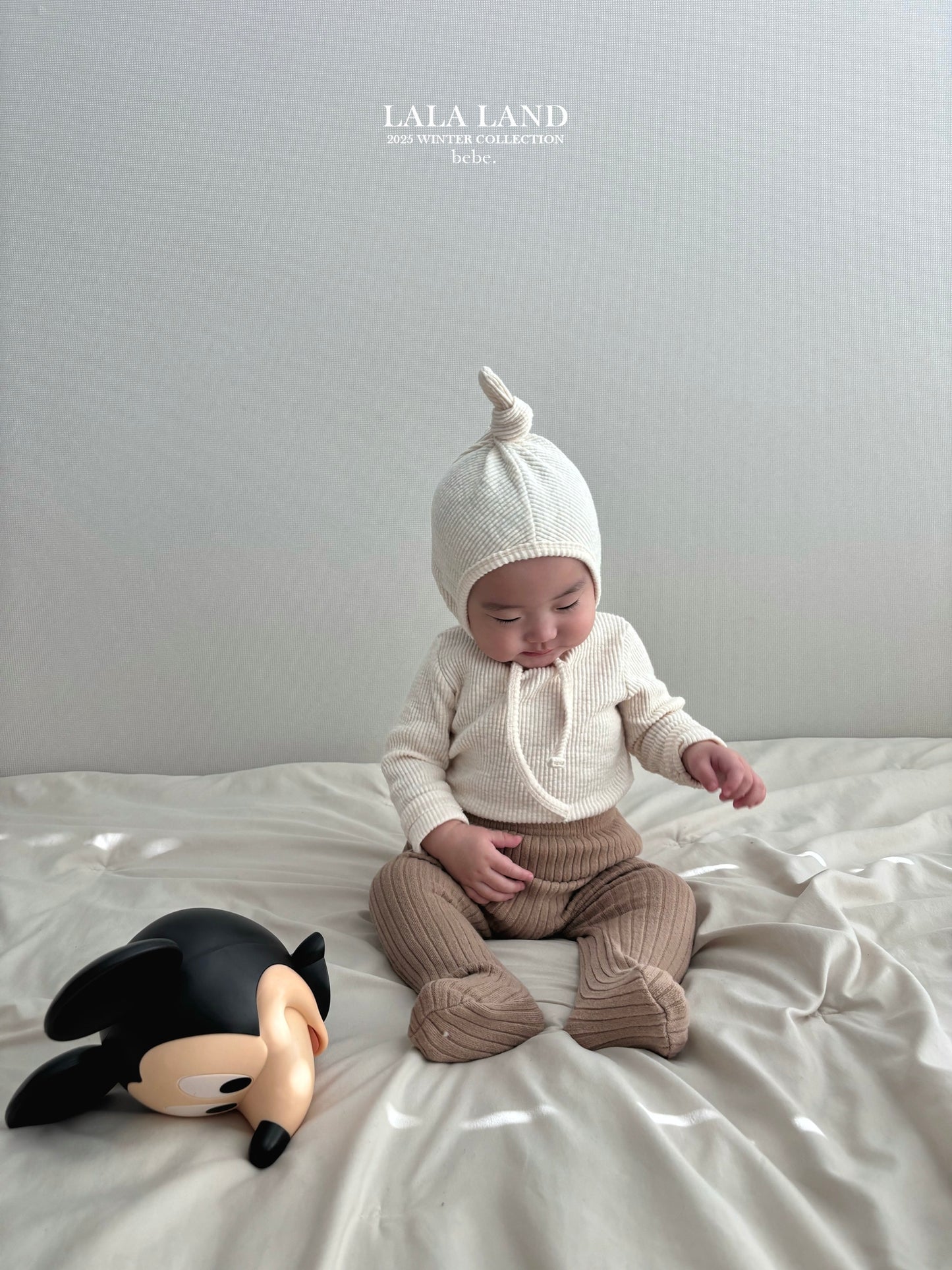 Bebe Peach Ribbed Tee