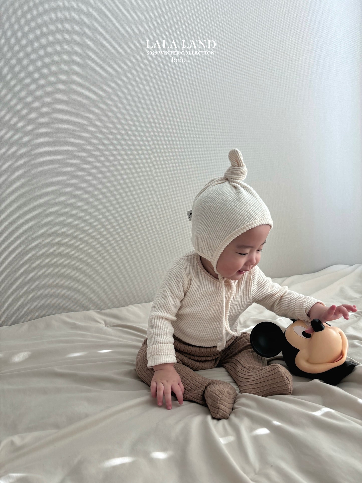 Bebe Peach Ribbed Tee