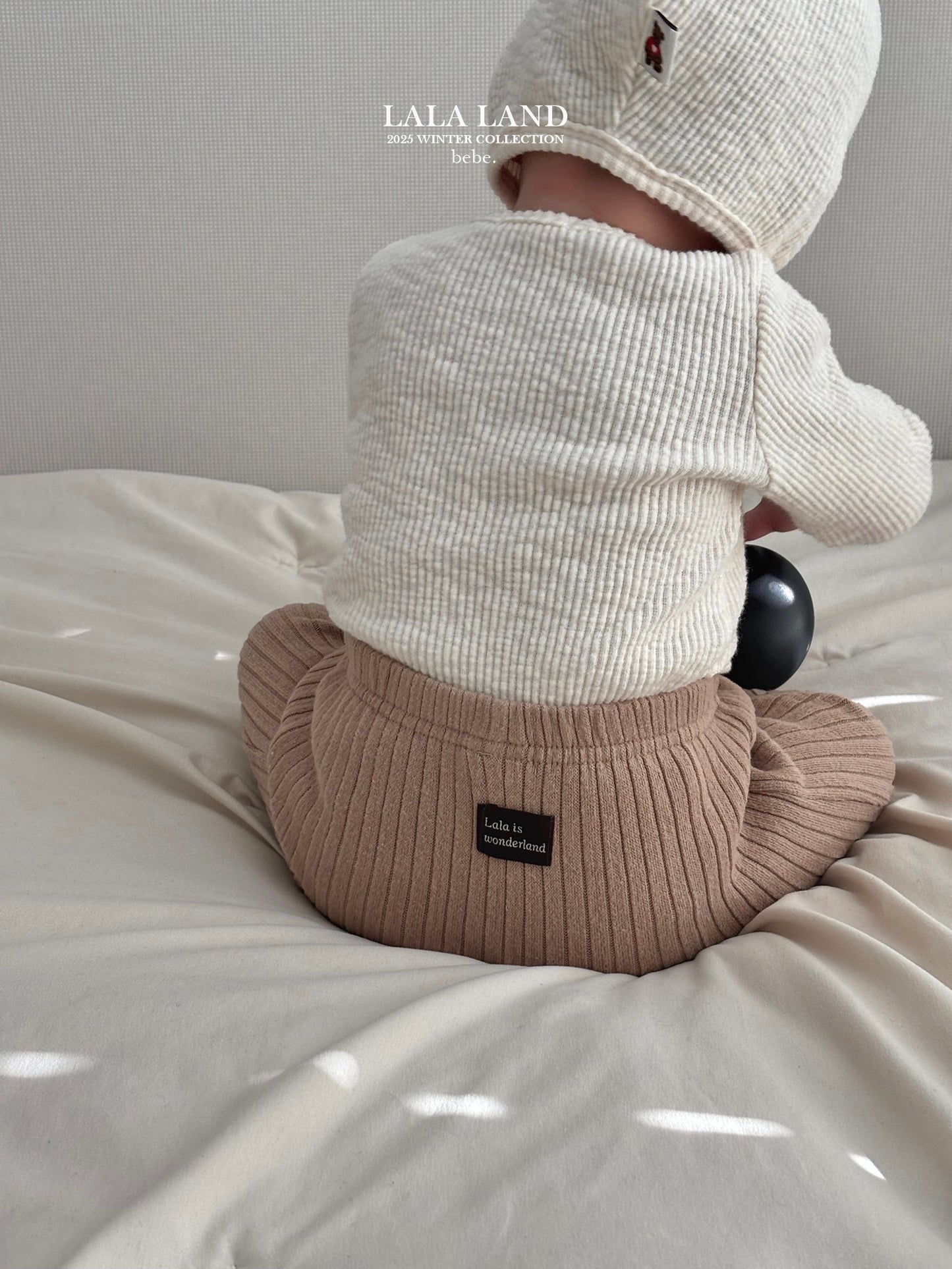 Bebe Knit Ribbed Warm Leggings