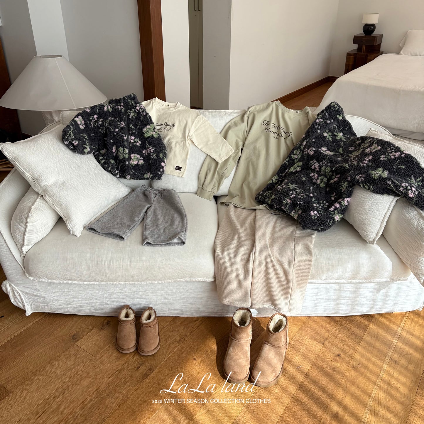 Cozy Mom Fit Fleece-Lined Ribbed Pants