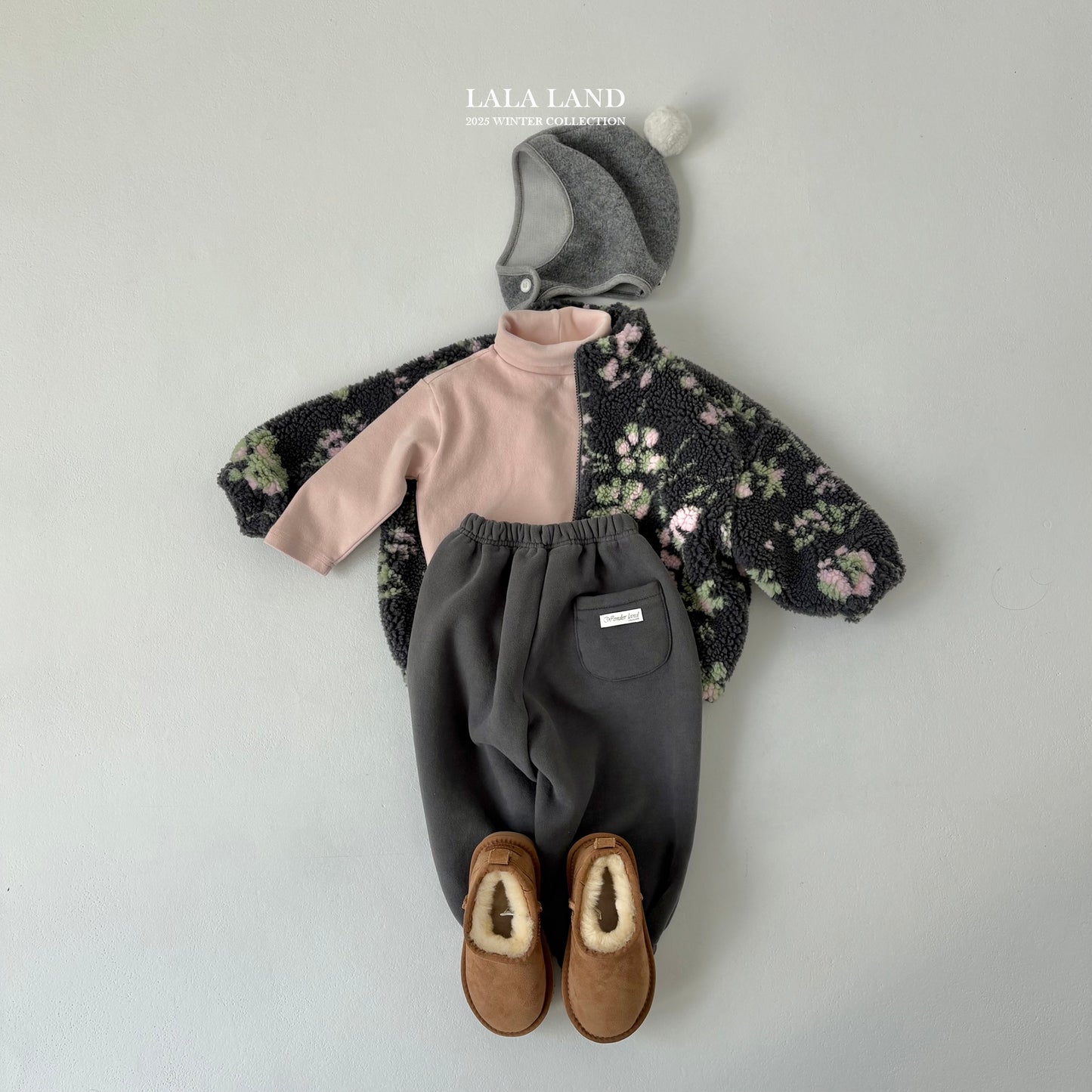 Loose Fit Fleece Mock Neck Tee