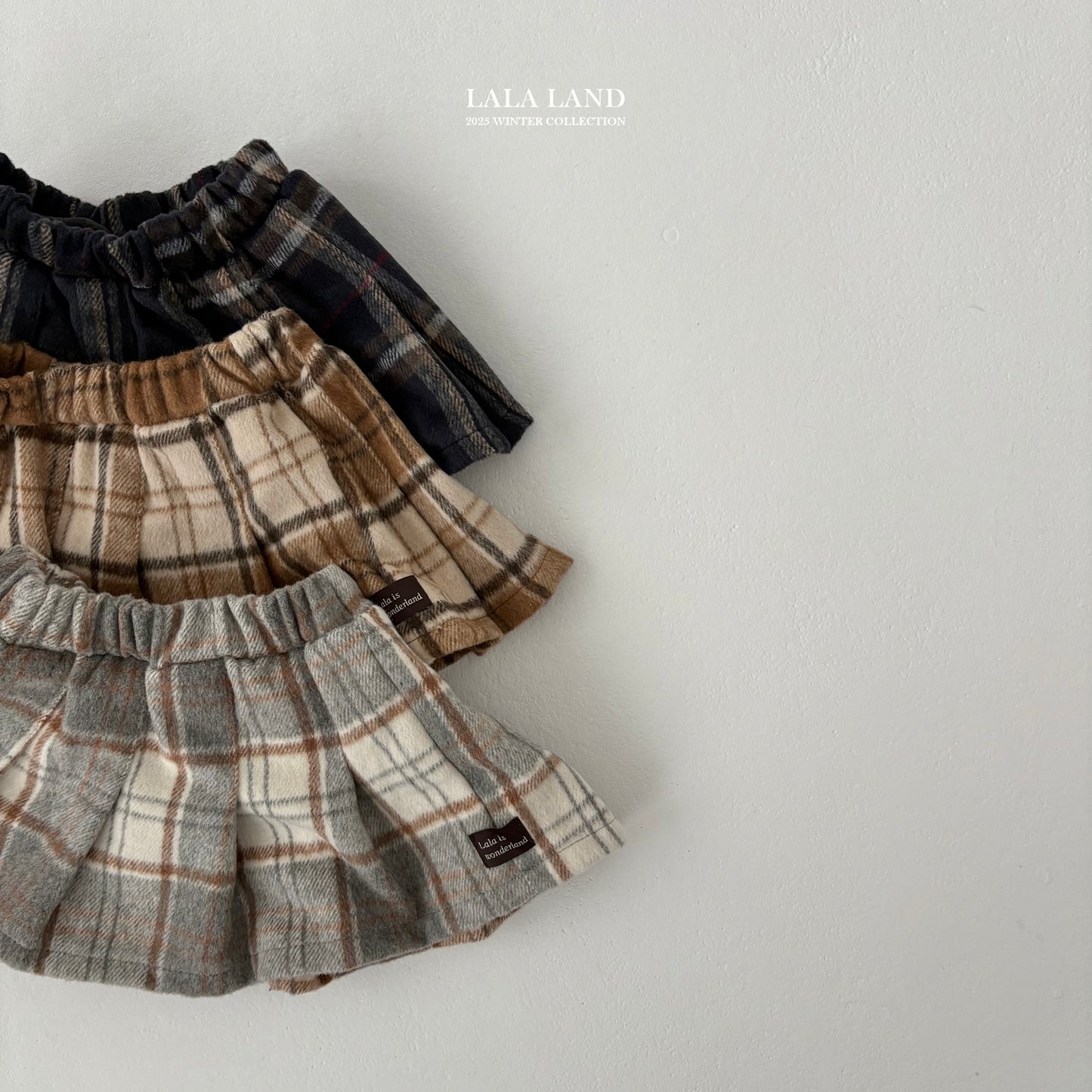 Plaid Pleated Skirt