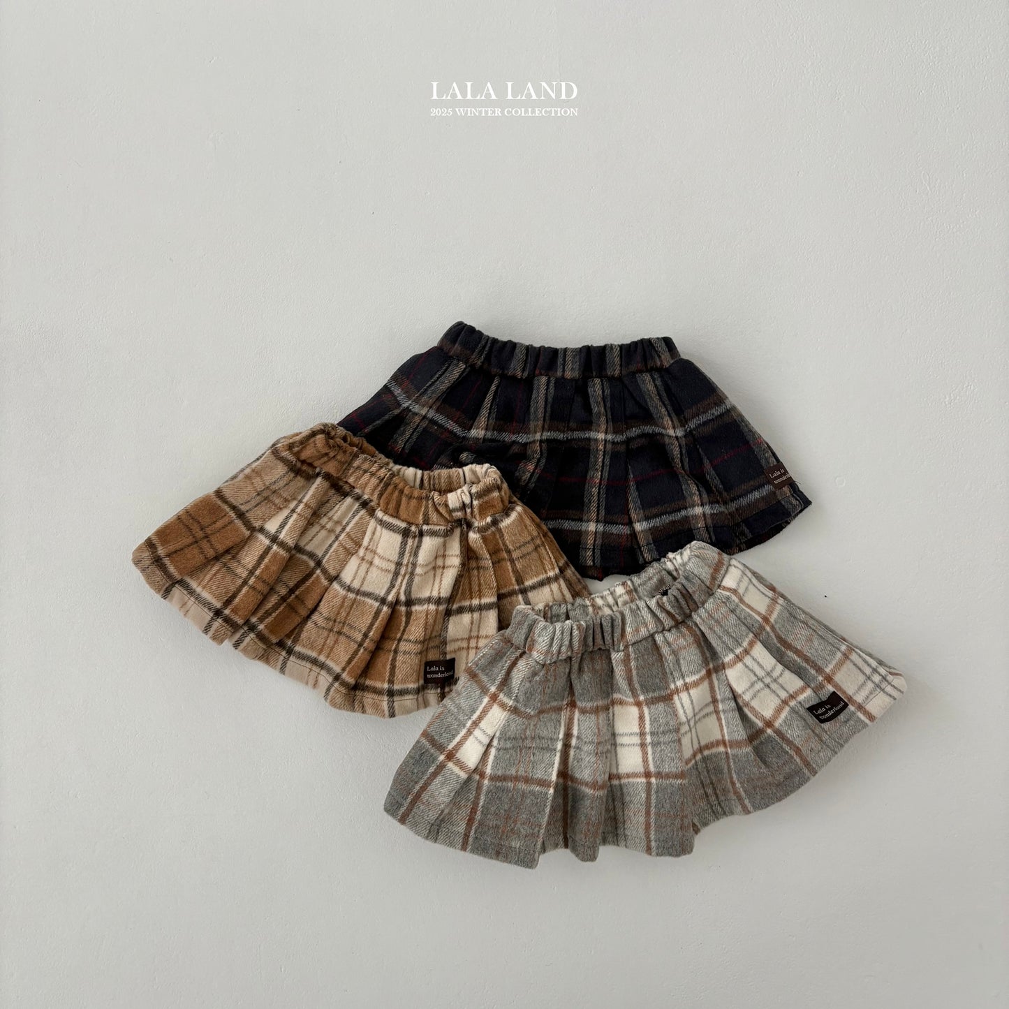 Plaid Pleated Skirt