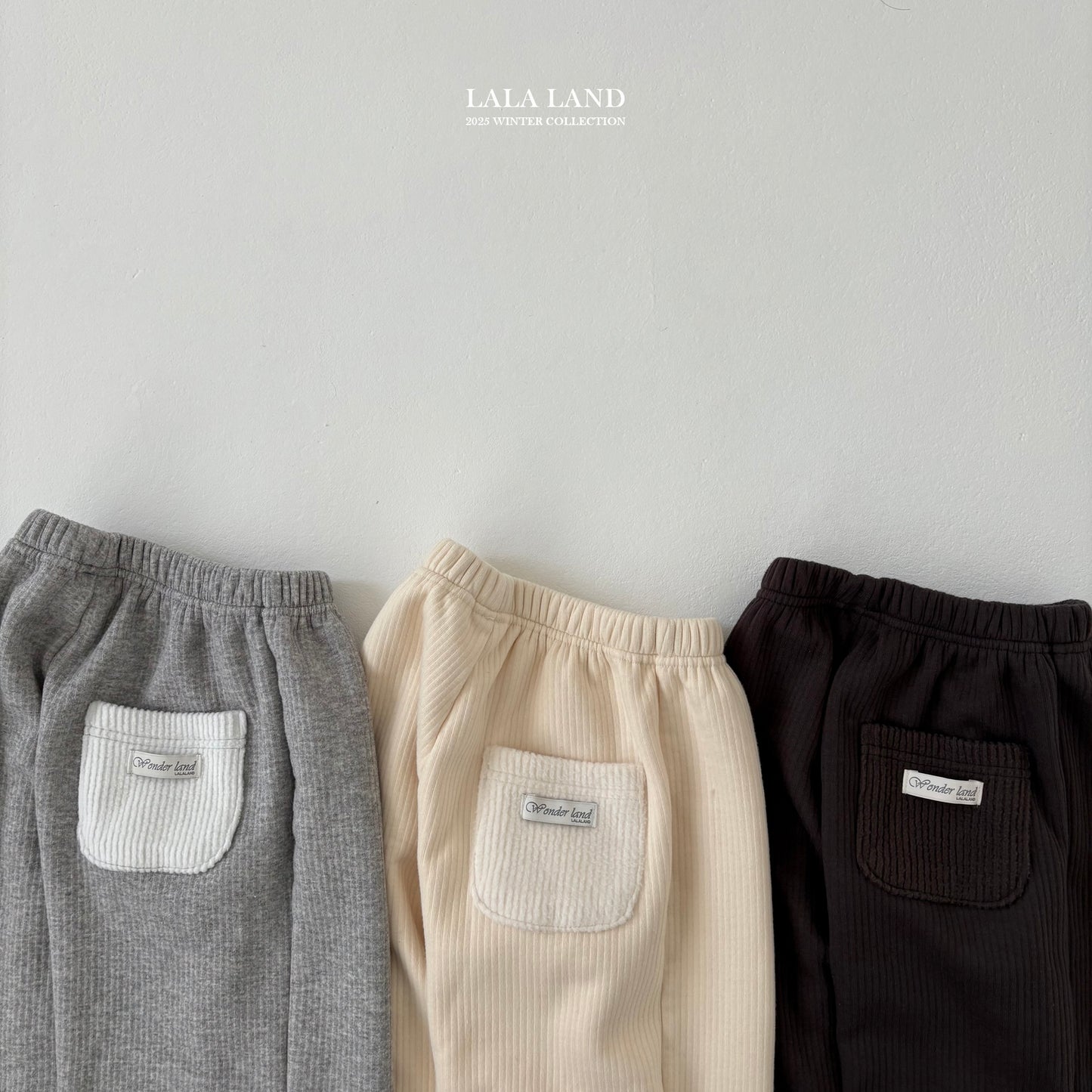 Fleece-Lined Ribbed Pants