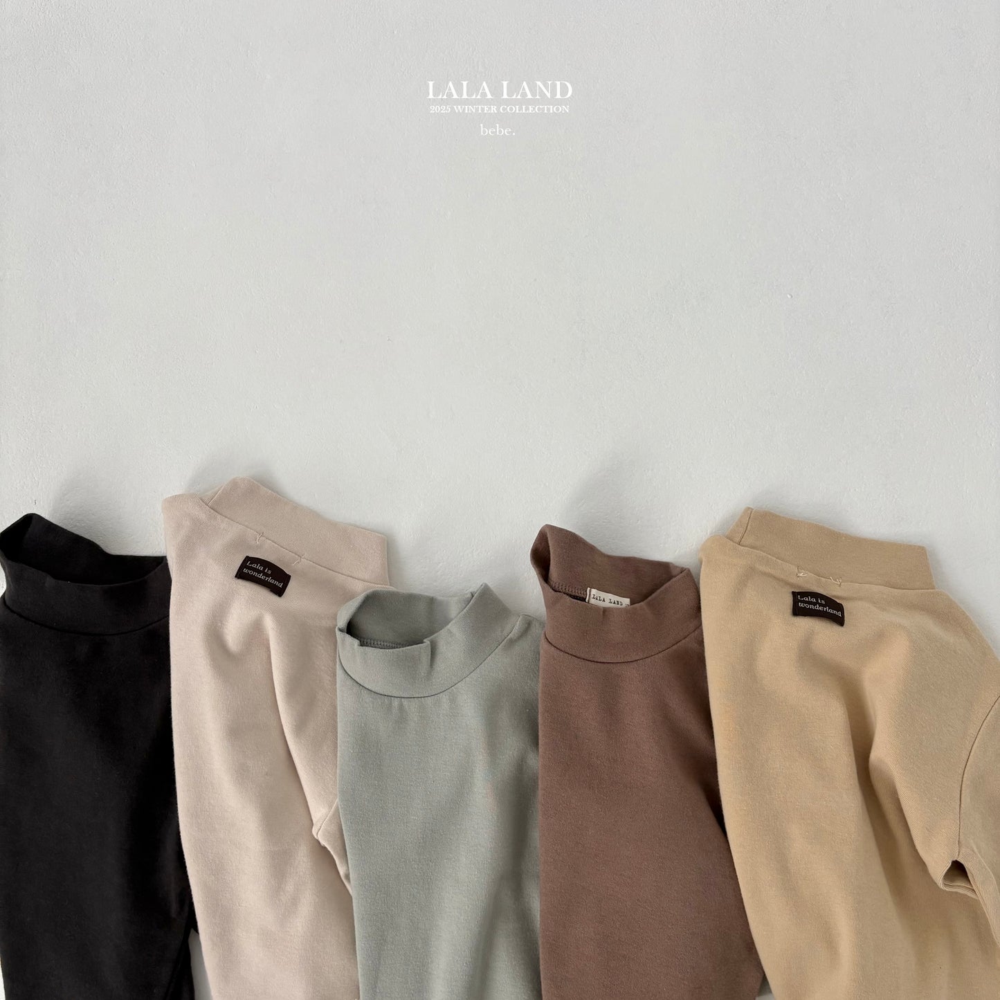 Bebe Soft Ribbed Mock Neck Tee