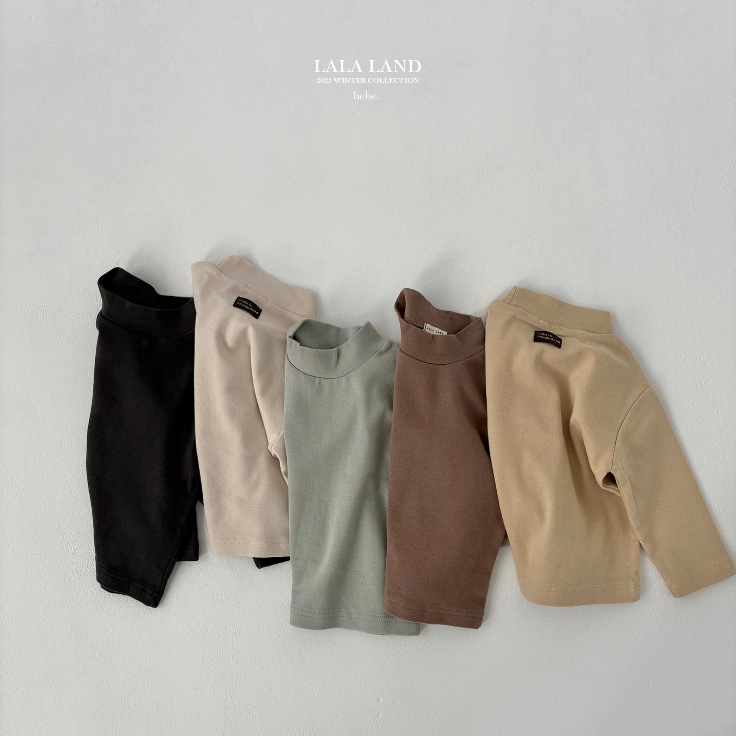 Bebe Soft Ribbed Mock Neck Tee