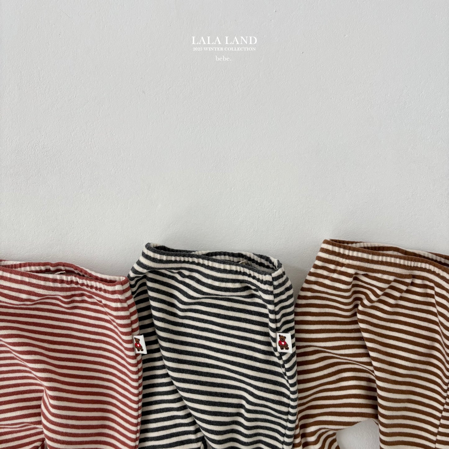 Bebe Cocoa Stripe Leggings