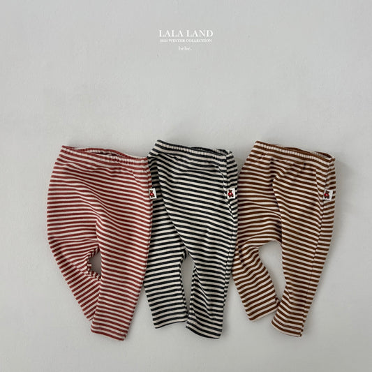 Bebe Cocoa Stripe Leggings