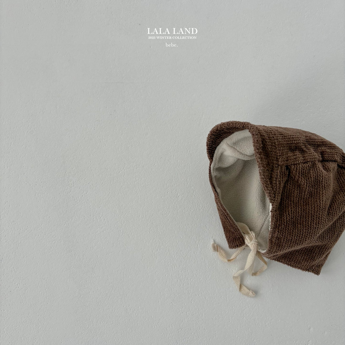 Corduroy Fleece Bonnet