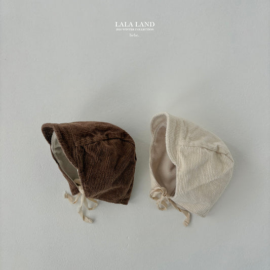 Corduroy Fleece Bonnet