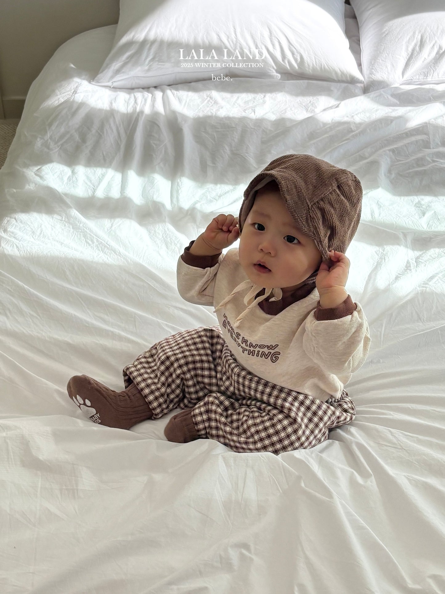 Corduroy Fleece Bonnet