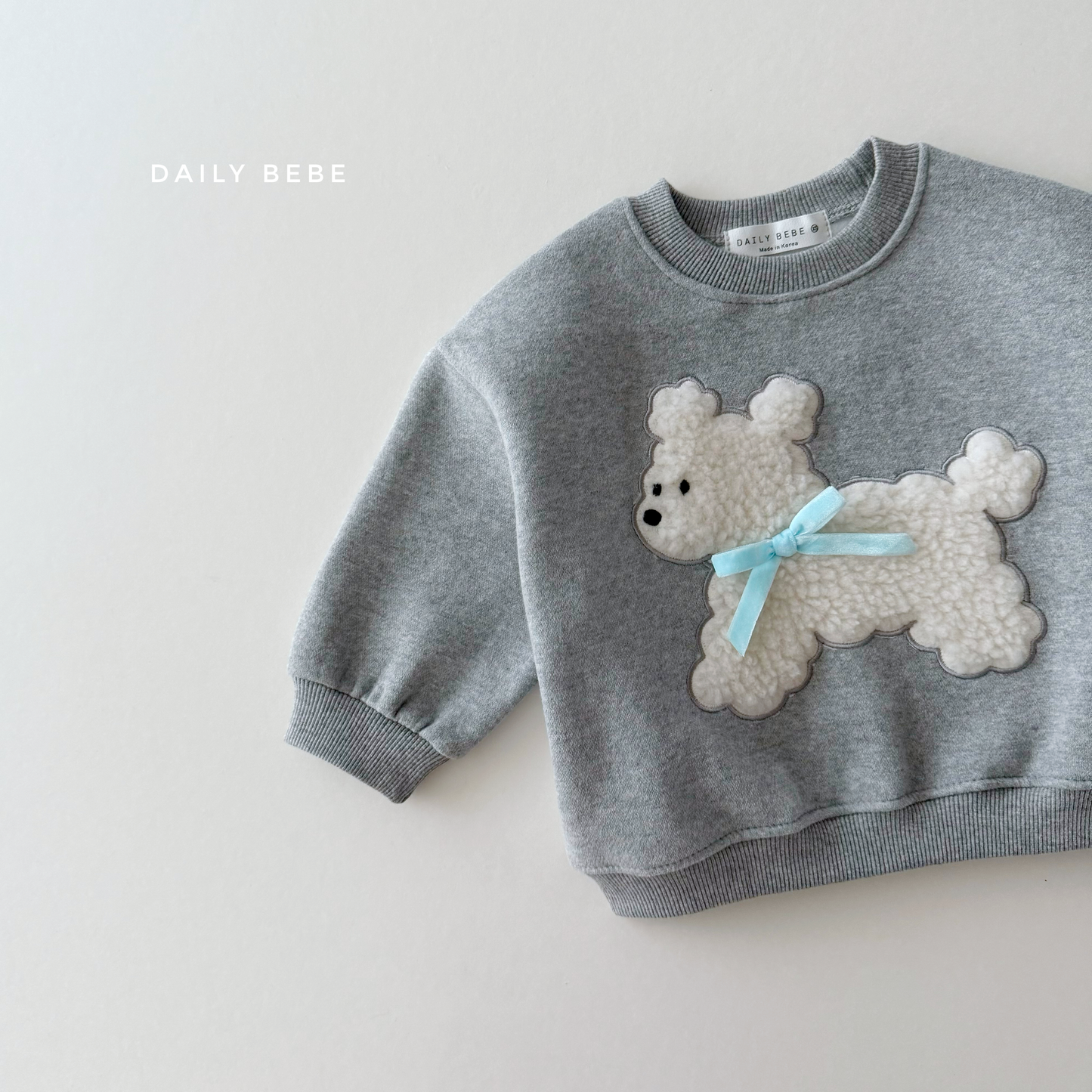 Fuzzy Ribbon Sweatshirt