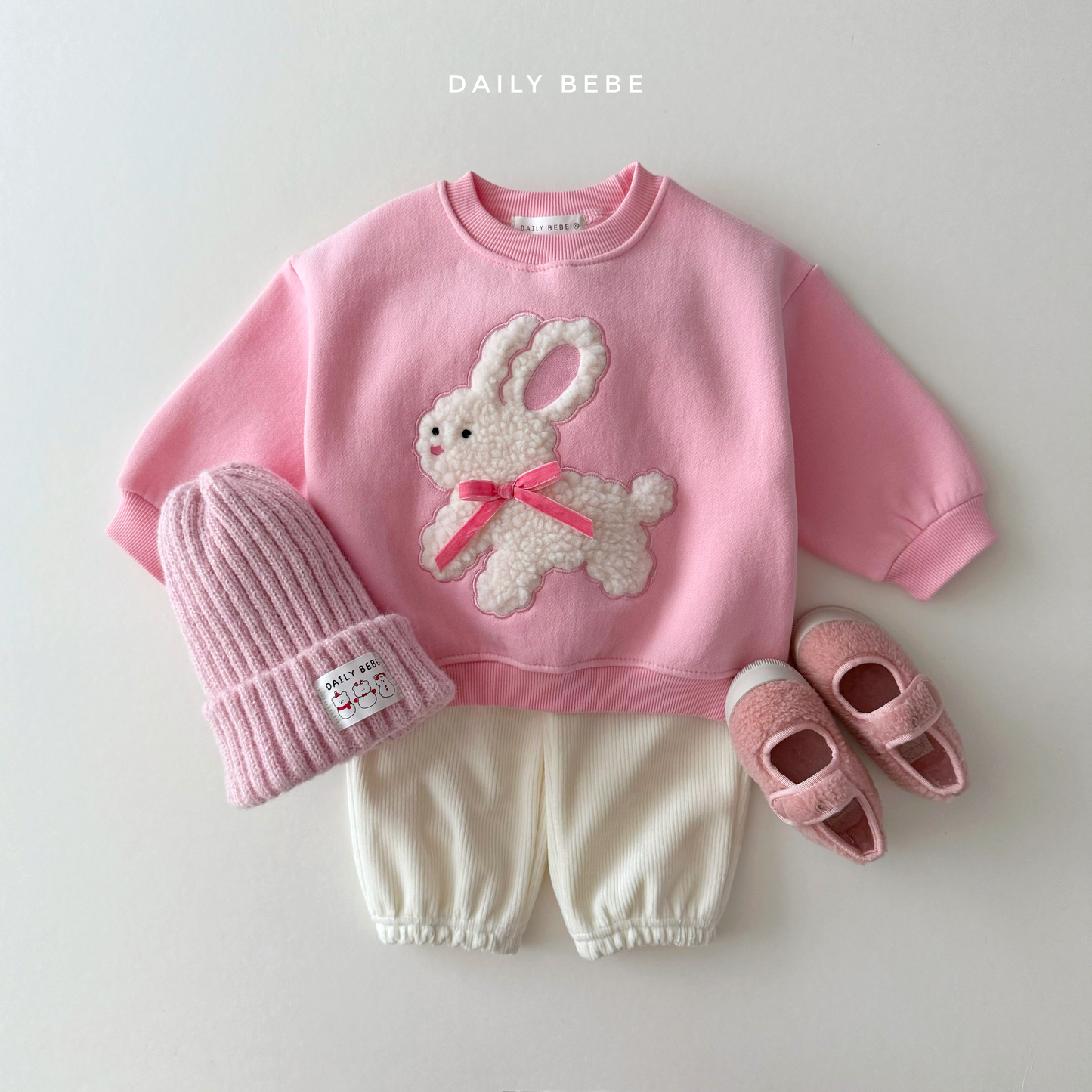 Fuzzy Ribbon Sweatshirt