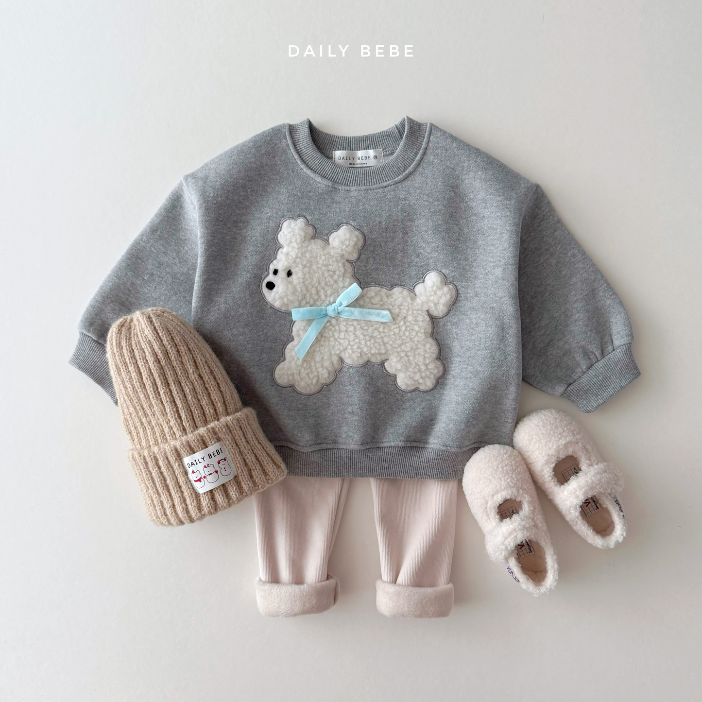 Fuzzy Ribbon Sweatshirt