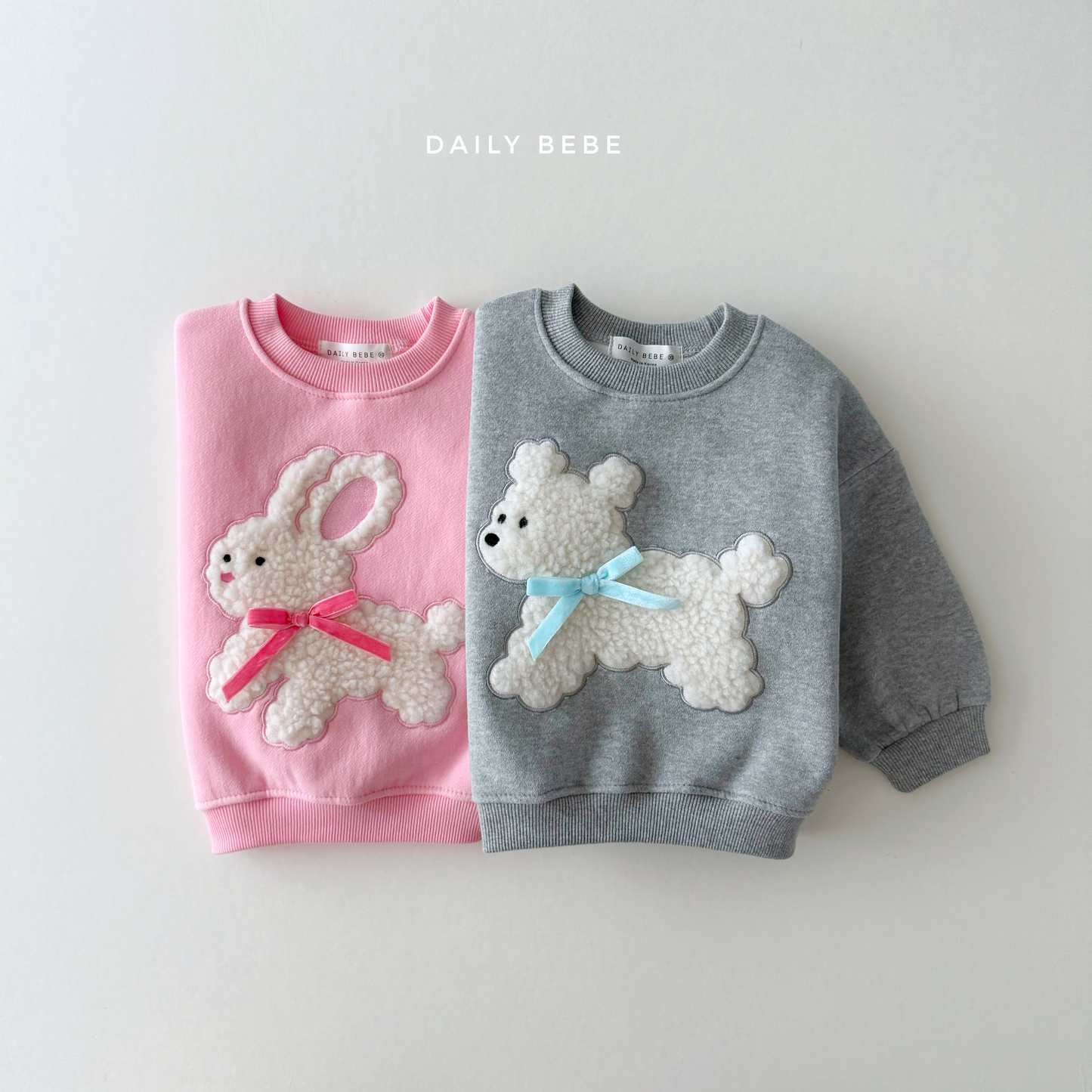 Fuzzy Ribbon Sweatshirt