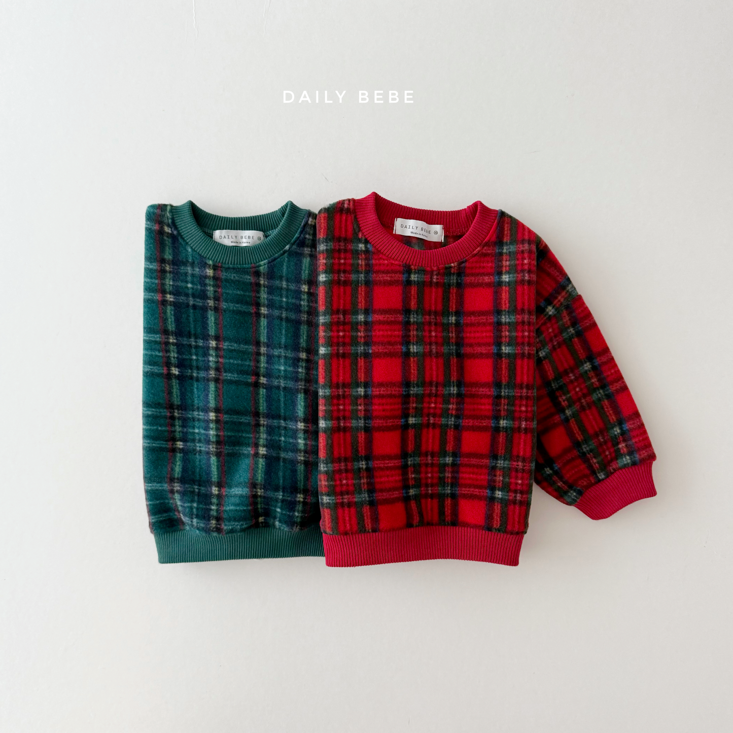 Plaid Fleece Sweatshirt