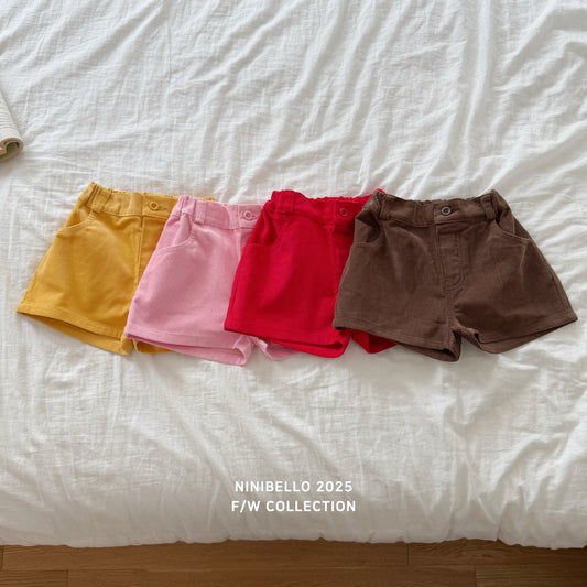 Peekaboo Corduroy Shorts