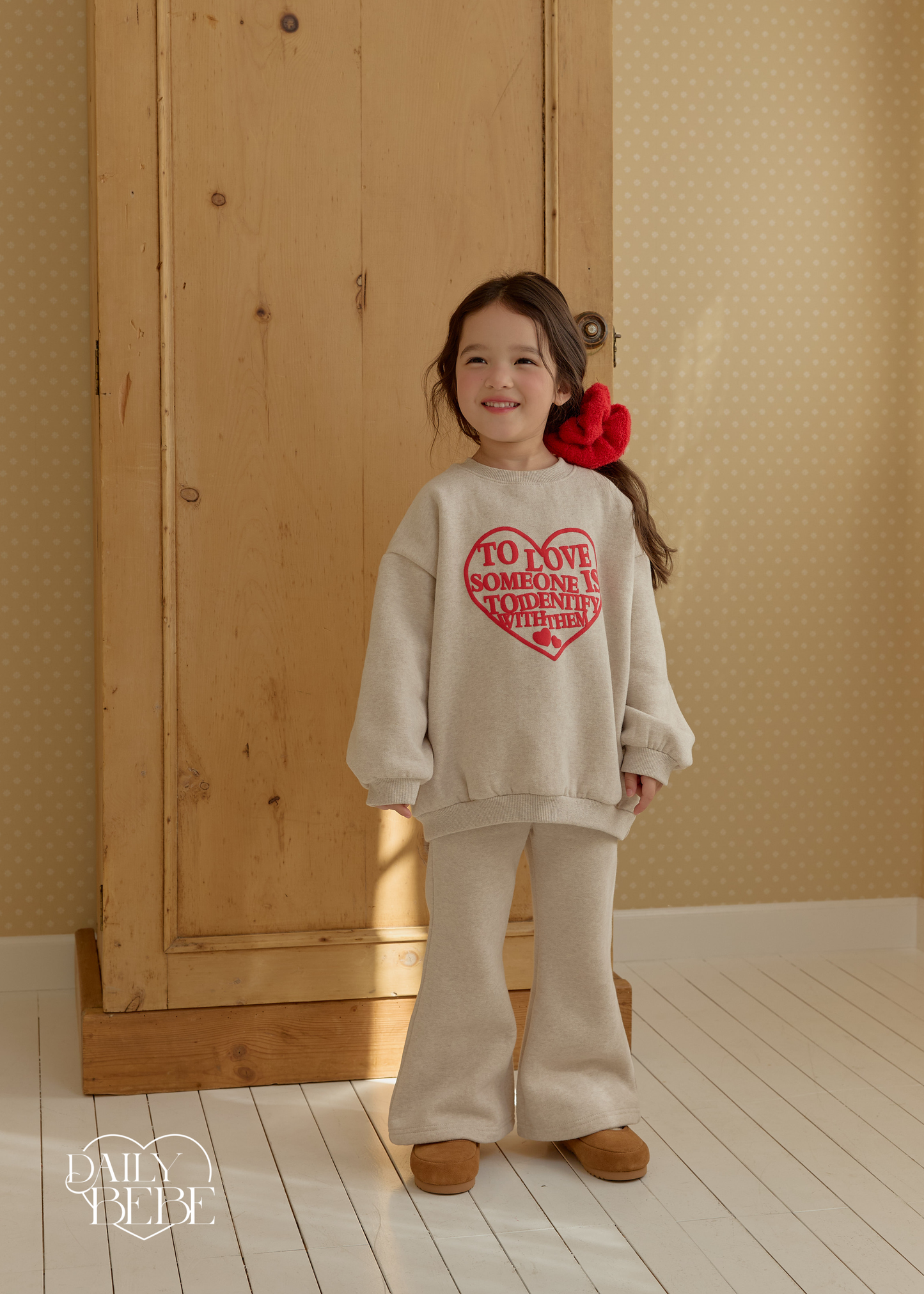 Puff Print Bootcut Set