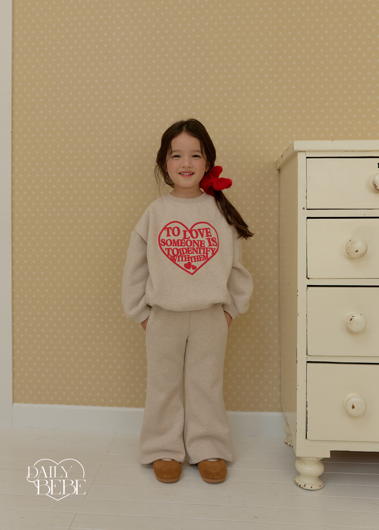 Puff Print Bootcut Set