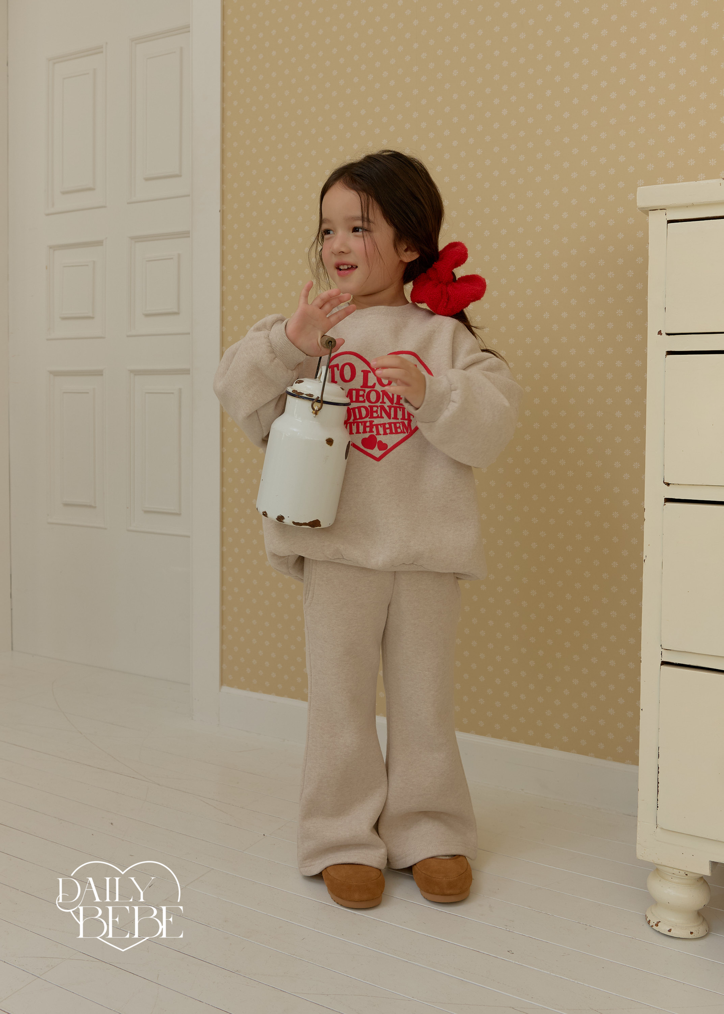 Puff Print Bootcut Set