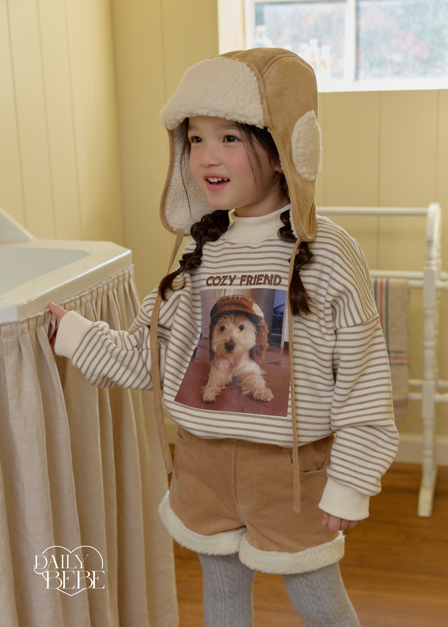 Mustang Shearling Ear Hat