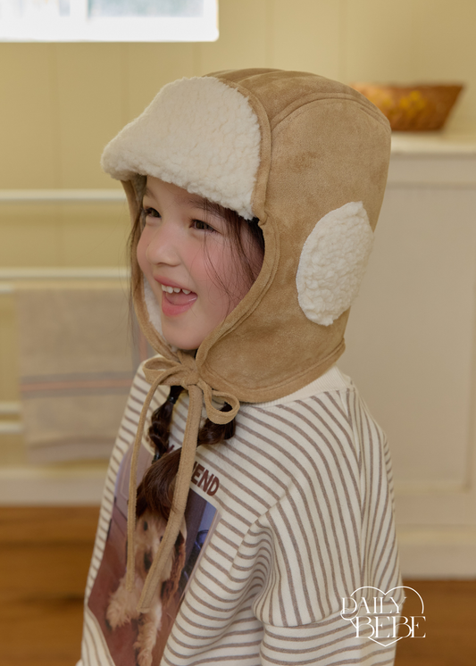 Mustang Shearling Ear Hat