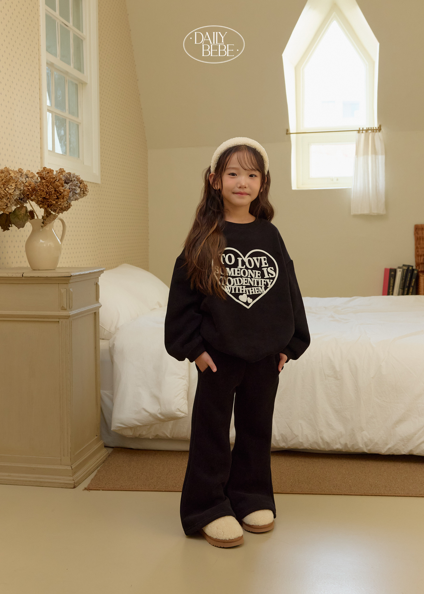 Puff Print Bootcut Set