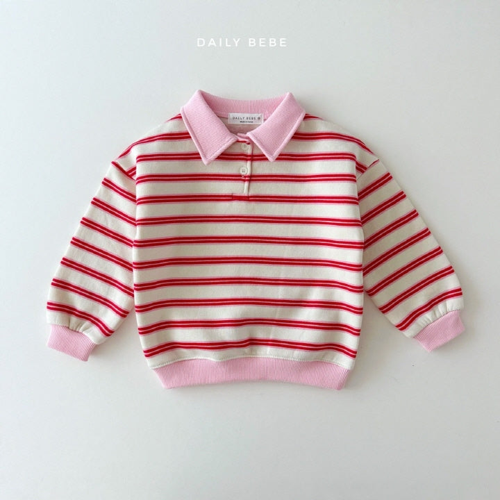 Collar Striped Shirt