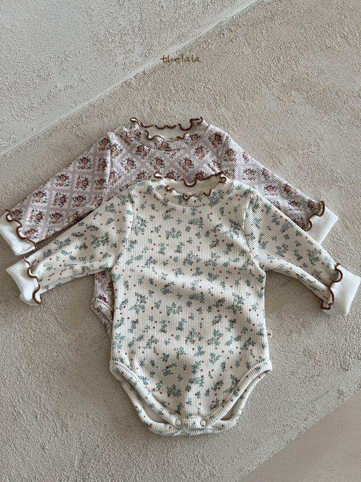 Sweet Floral Print Baby Bodysuit/ T-shirt(Sibling Matching Outfit)