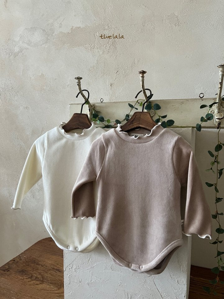 Ribbed Ruffle Baby Bodysuit/ T-shirt