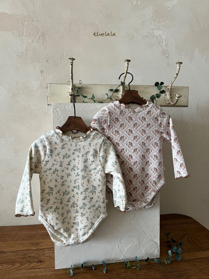 Sweet Floral Print Baby Bodysuit/ T-shirt(Sibling Matching Outfit)