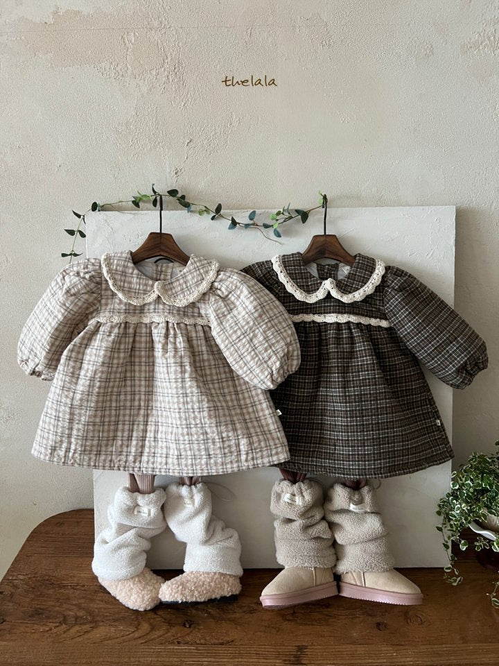 Cozy Quilted Baby Bodysuit/ Dress (Sibling Matching Outfit)