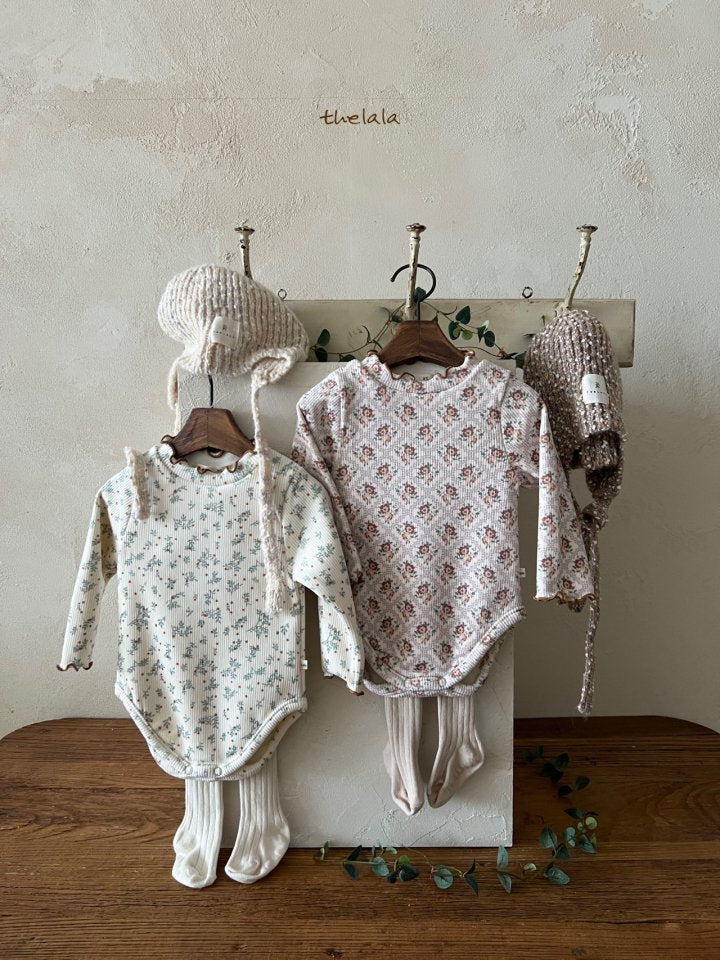 Sweet Floral Print Baby Bodysuit/ T-shirt(Sibling Matching Outfit)