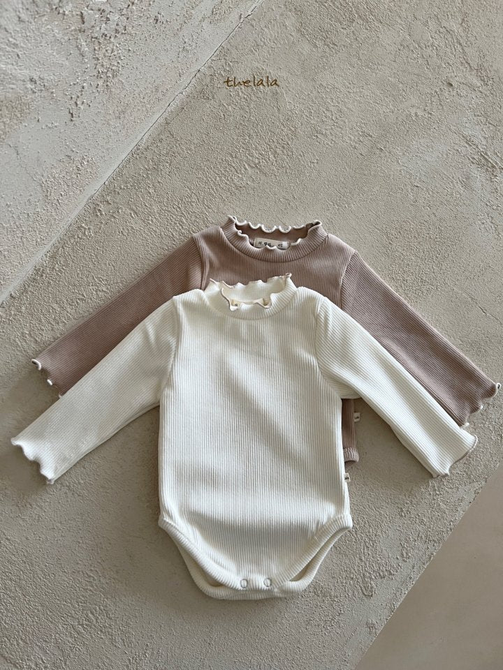 Ribbed Ruffle Baby Bodysuit/ T-shirt