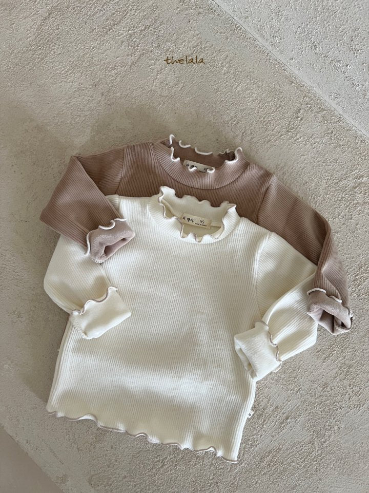 Ribbed Ruffle Baby Bodysuit/ T-shirt