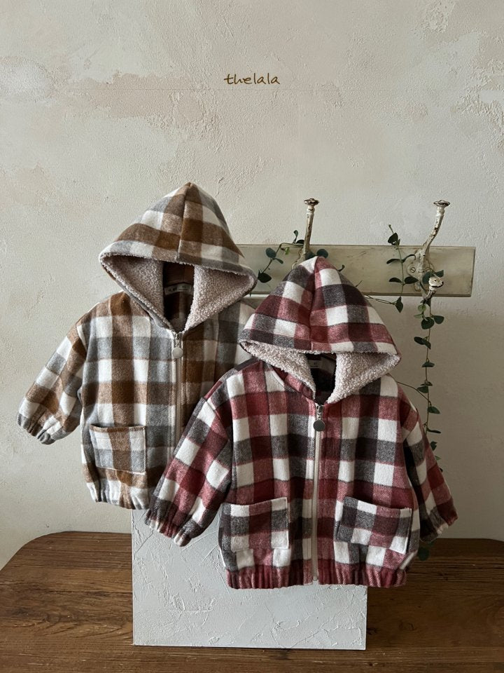 Plaid Hoodie Jacket