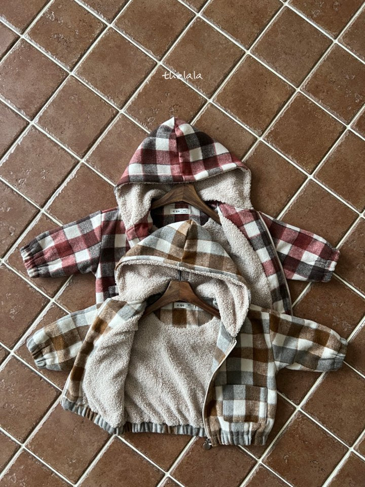 Plaid Hoodie Jacket