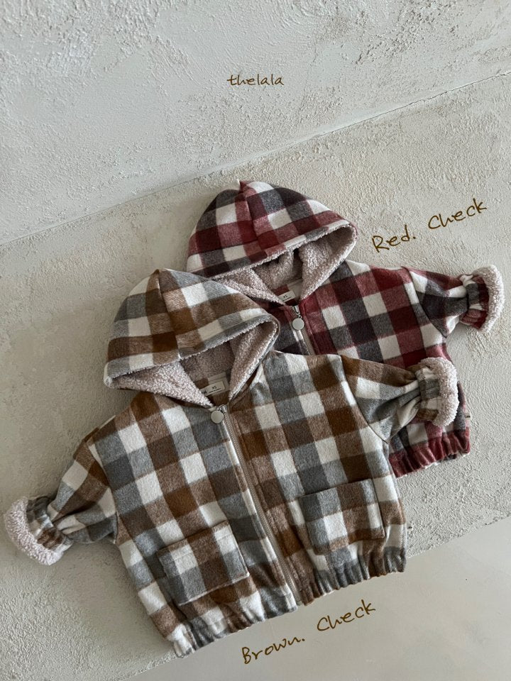 Plaid Hoodie Jacket